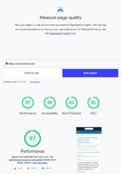 web.dev/measure Performance-Boost